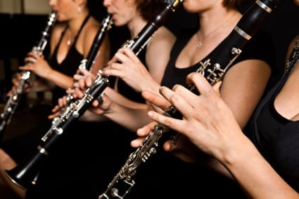 Clarinetist performance