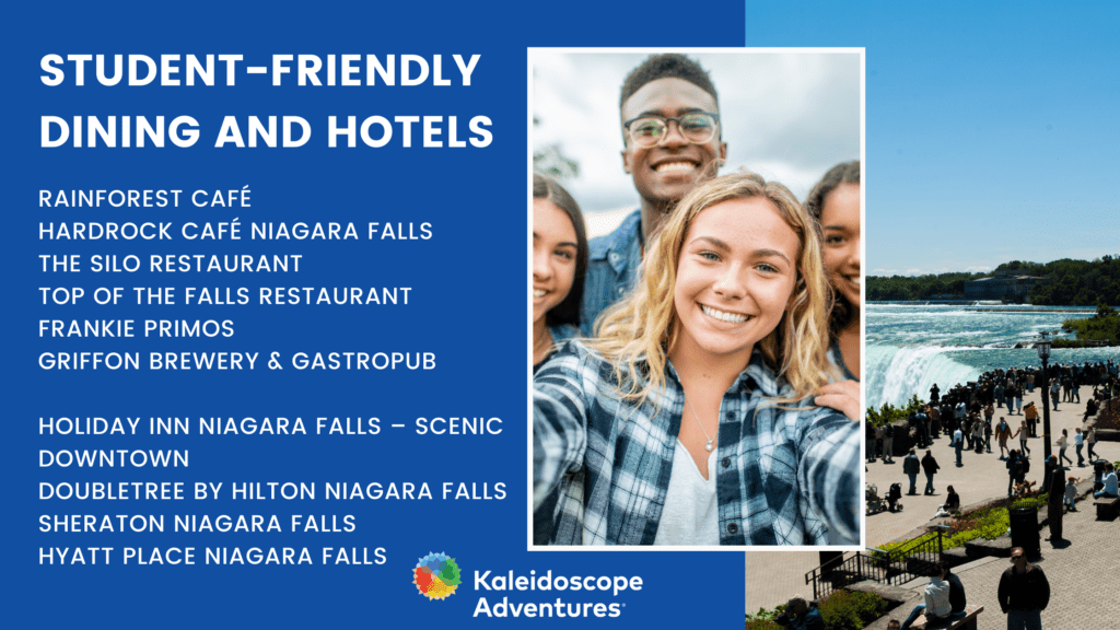 plan a performance trip to Niagara Falls
