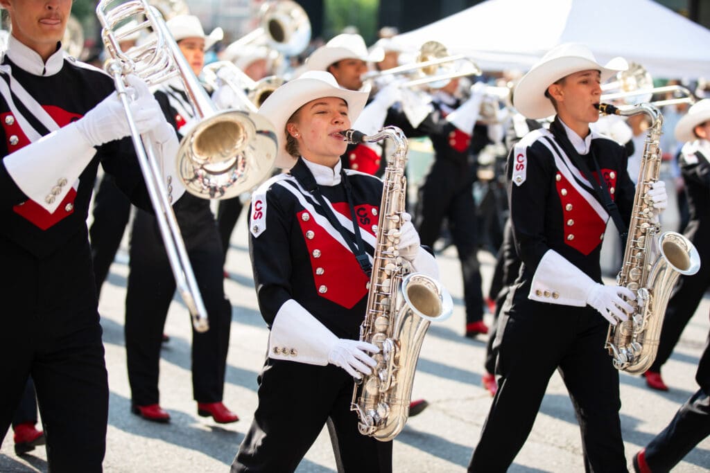round up your marching band for the calgary stampede