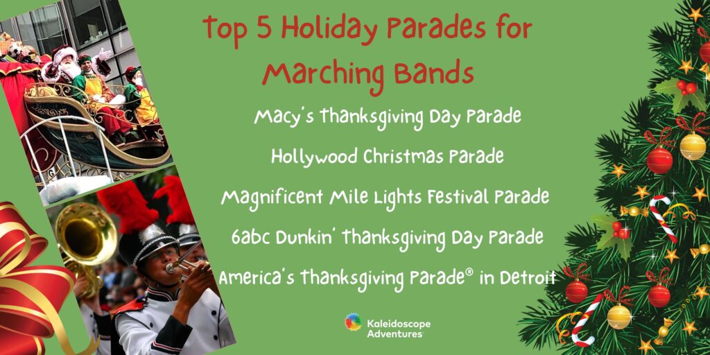 top 5 holiday parades for marching bands