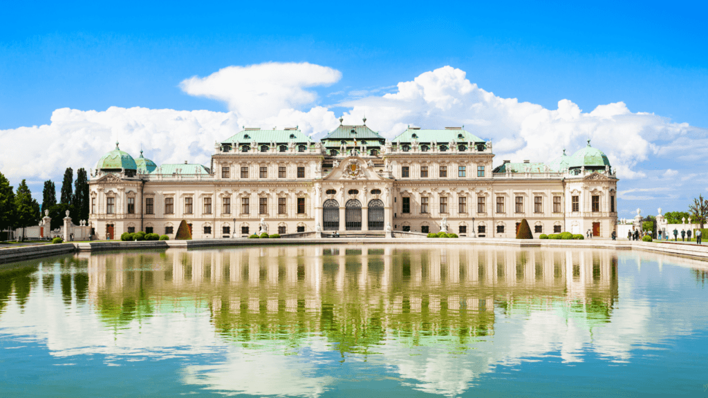 performance ensemble in Vienna - Belvedere