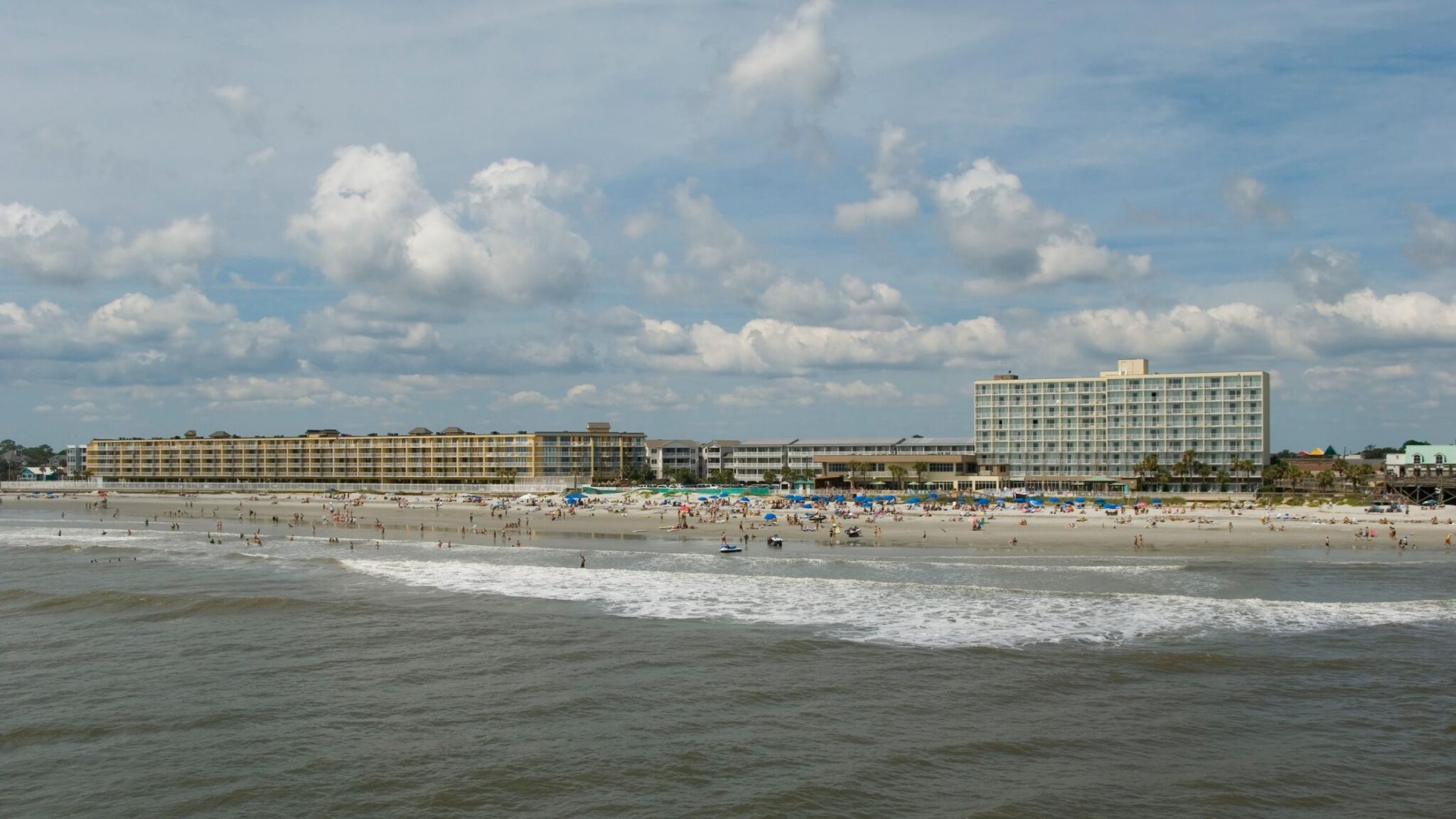 view of the shoreline of Folly Beach