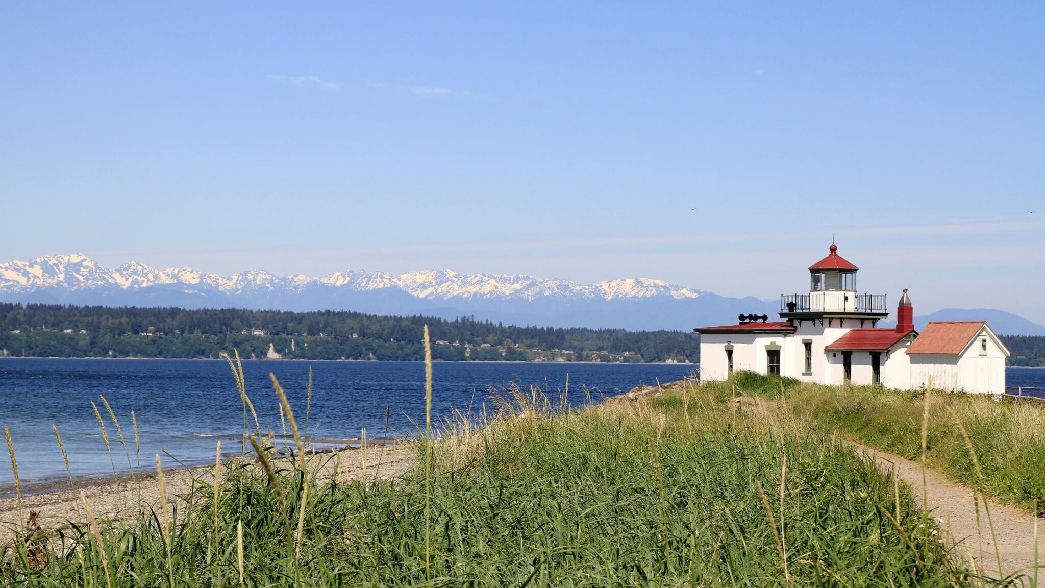 Seattle lighthouse on the Puget Sound