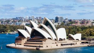 harbor view of sydney opera house