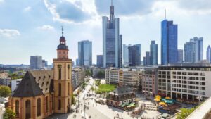 German city skyline