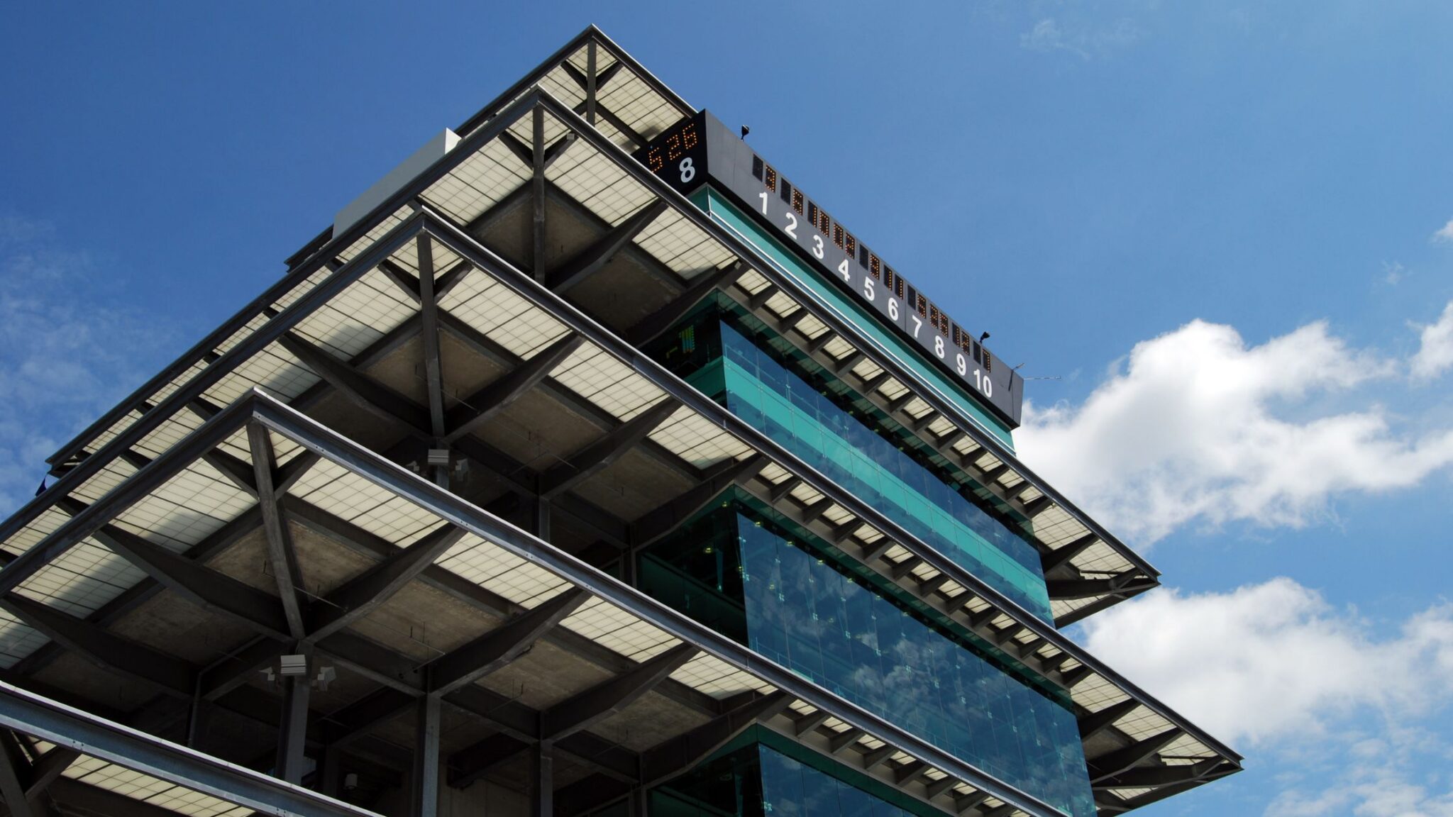 exterior of Indianapolis 500 Speedway pagoda