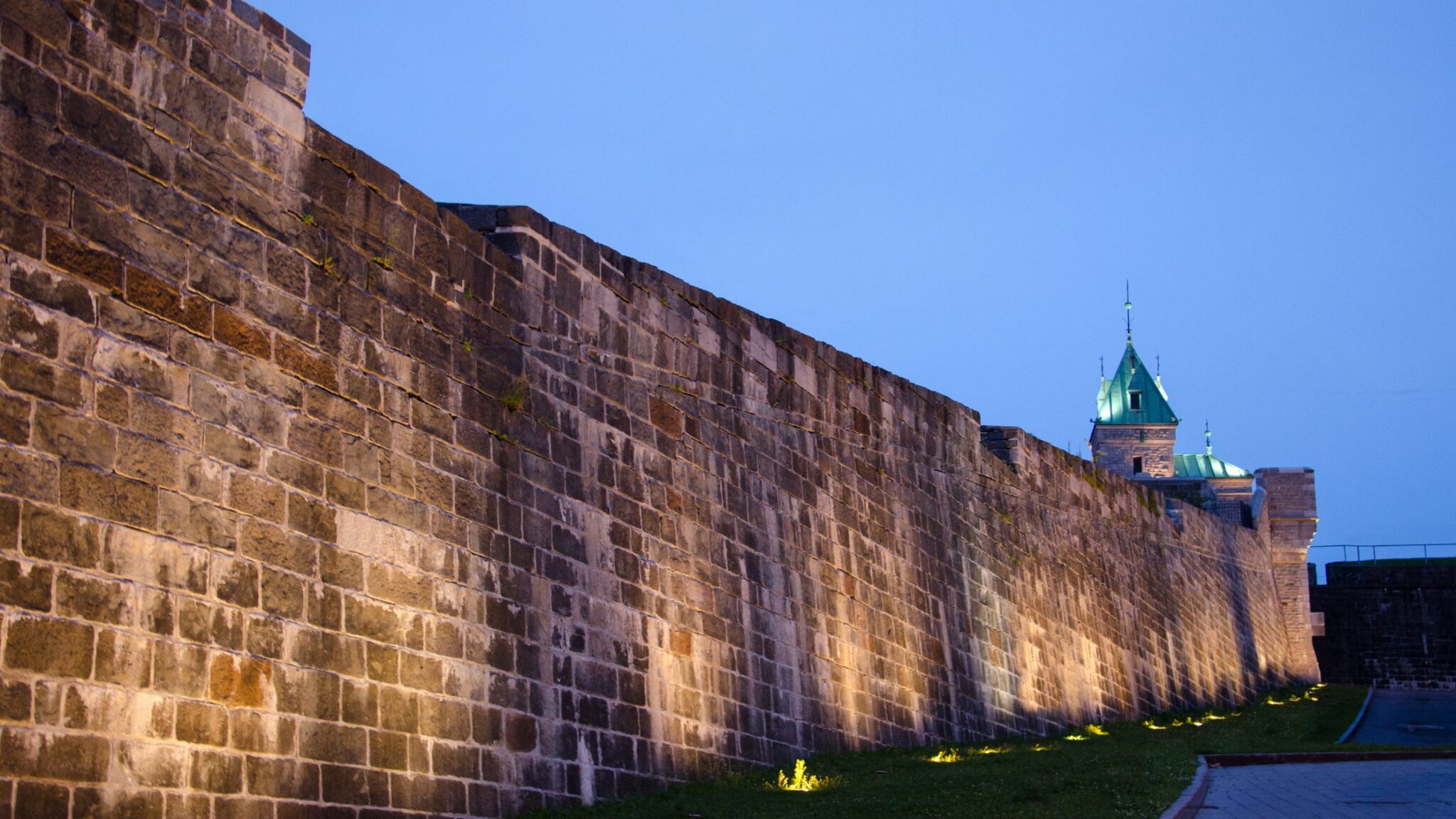 historic fortress wall in Canada
